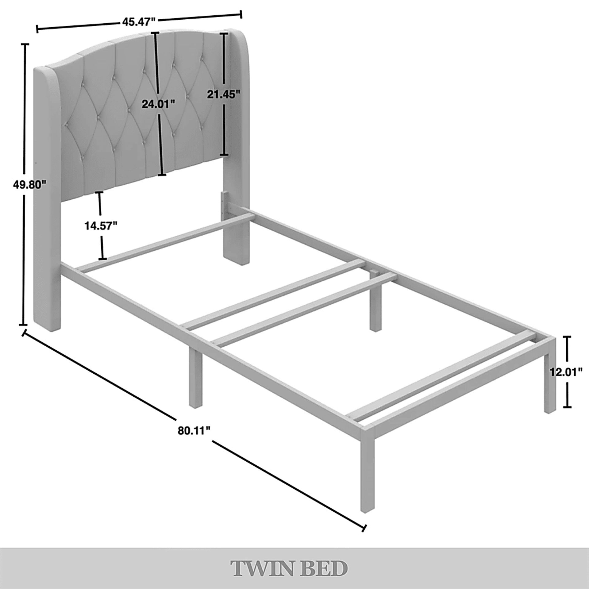Malachi Black Twin with Storage - Image 8