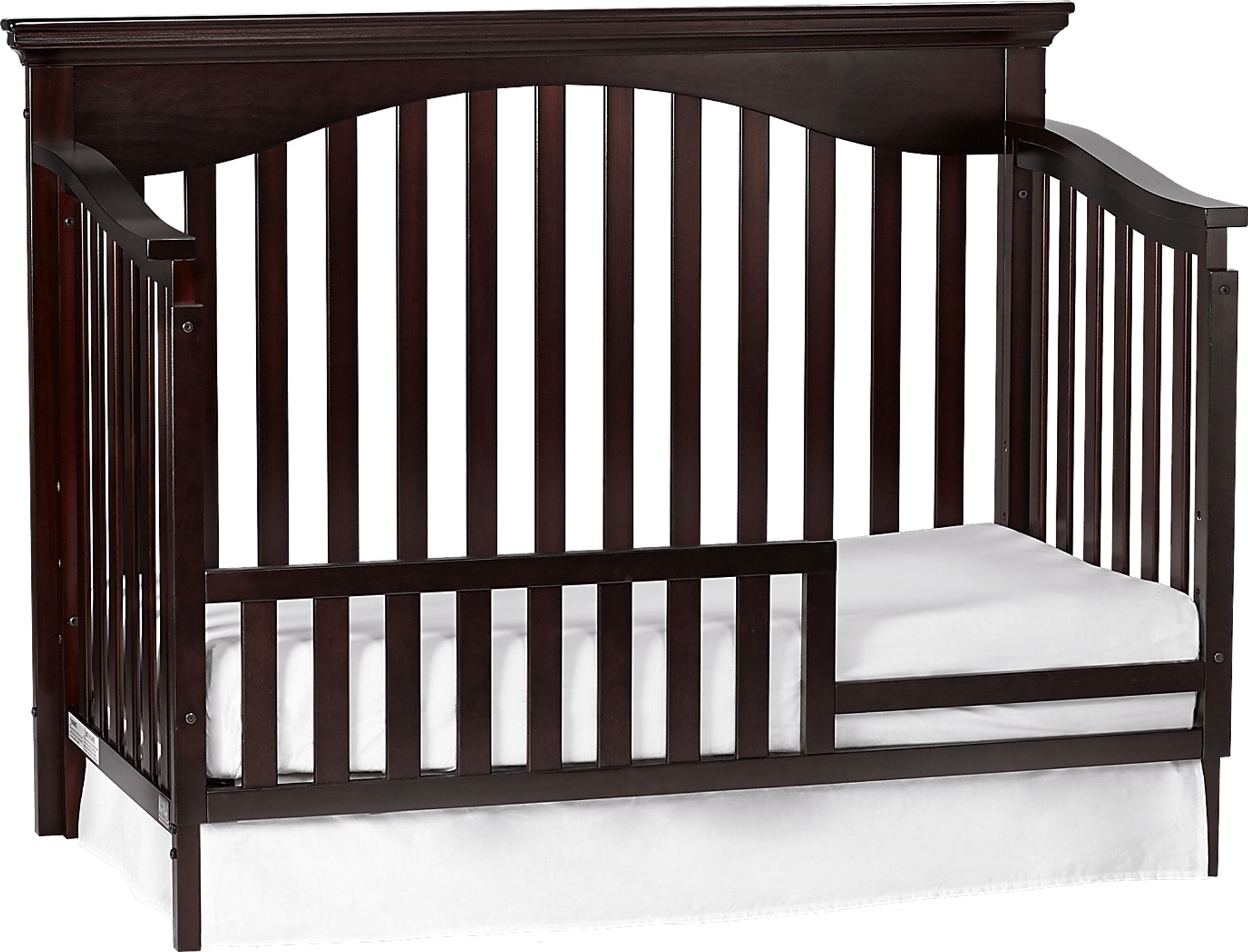 Malachi Espresso Convertible Crib with Toddler Rail - Image 5