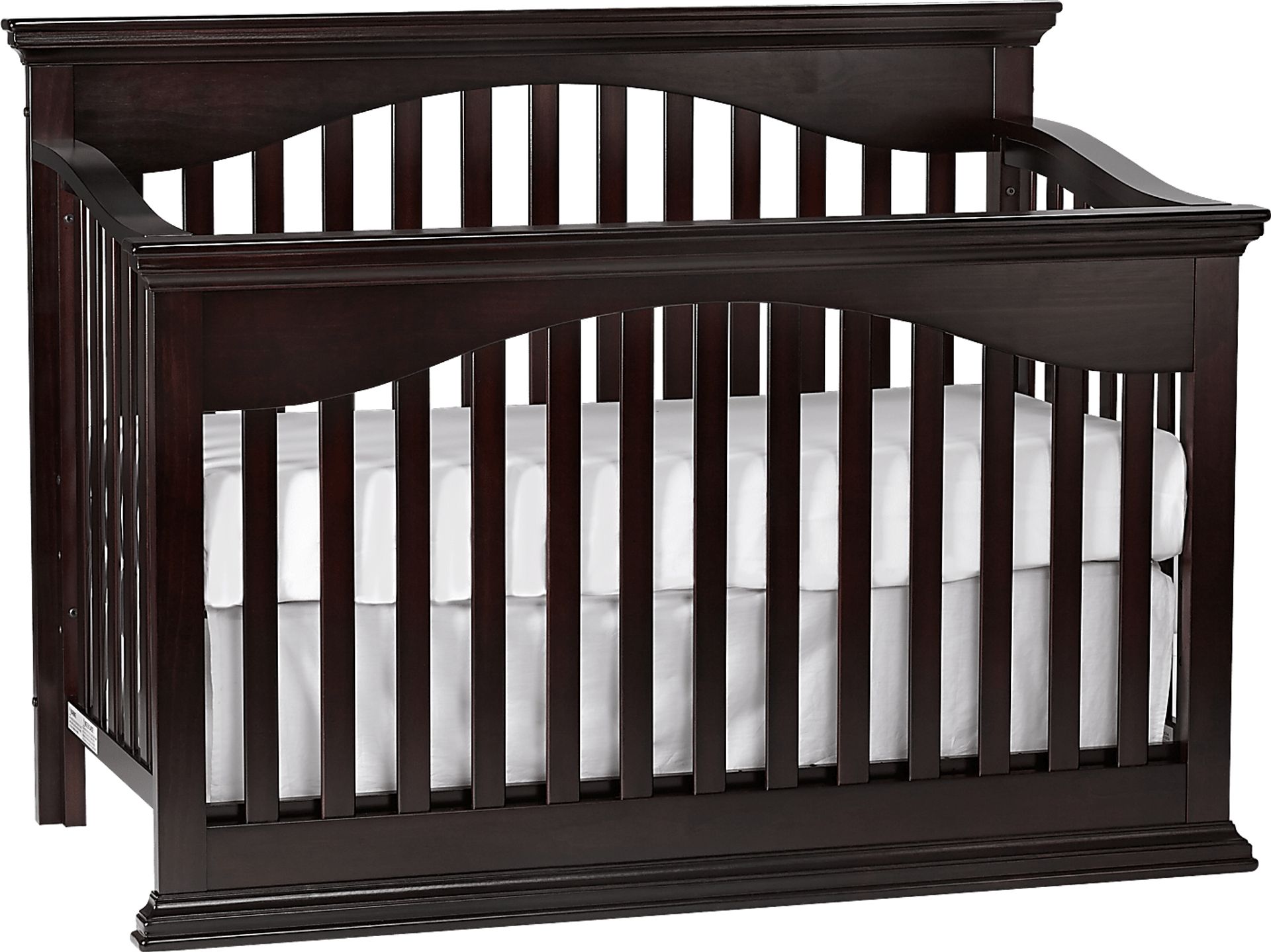 Malachi Espresso Convertible Crib with Toddler Rail - Image 1