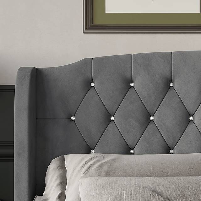 Malachi Gray Full Bed with Storage - Thumbnail - Image 3