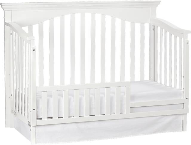 Malachi White Convertible Crib with Toddler Rail - Thumbnail - Image 4