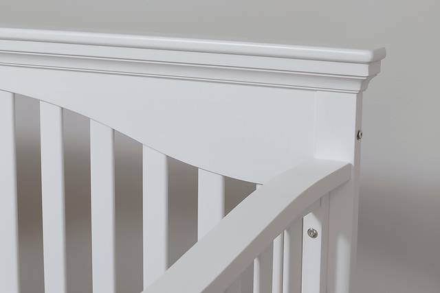 Malachi White Convertible Crib with Toddler Rail - Thumbnail - Image 6