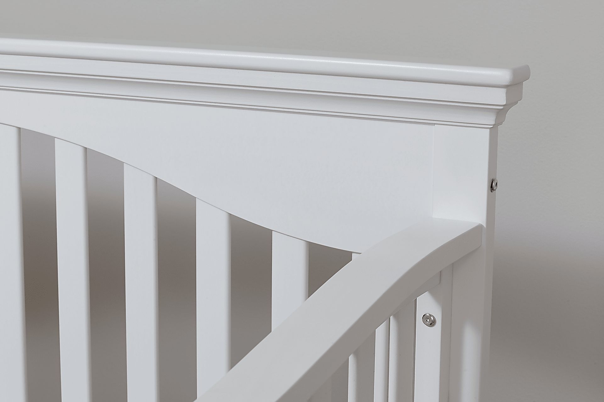 Malachi White Convertible Crib with Toddler Rail - Image 6