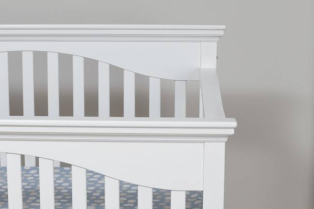 Malachi White Convertible Crib with Toddler Rail - Thumbnail - Image 7
