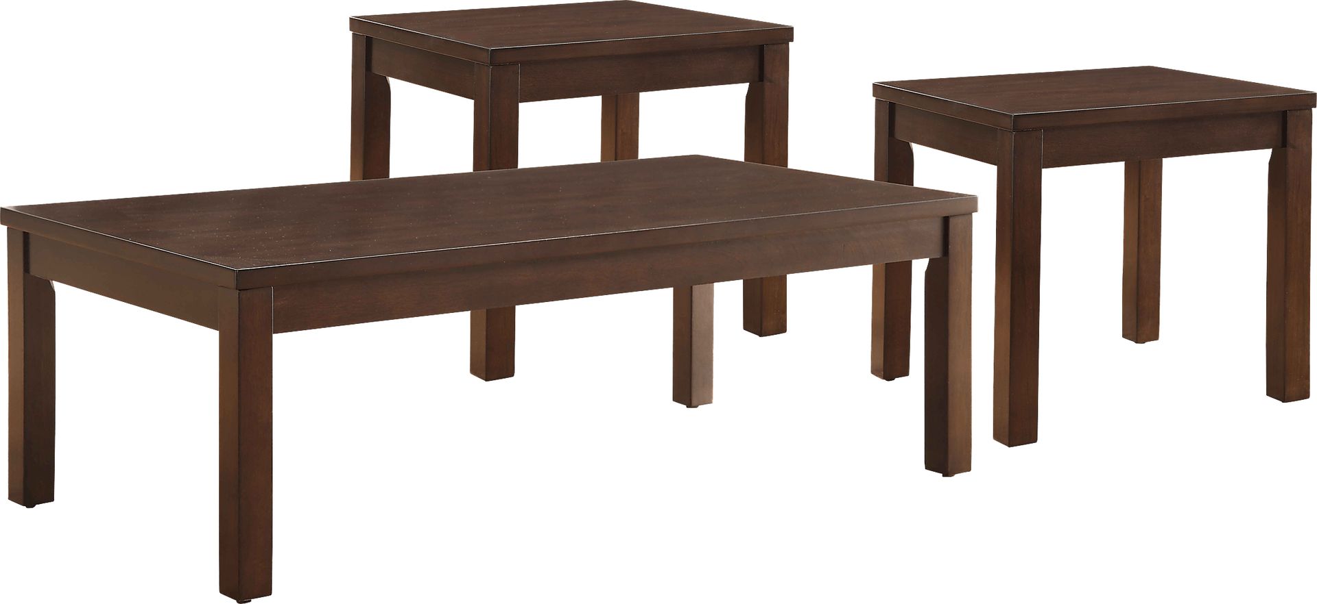 Malak Brown 3 Pc Table Set - Image 1