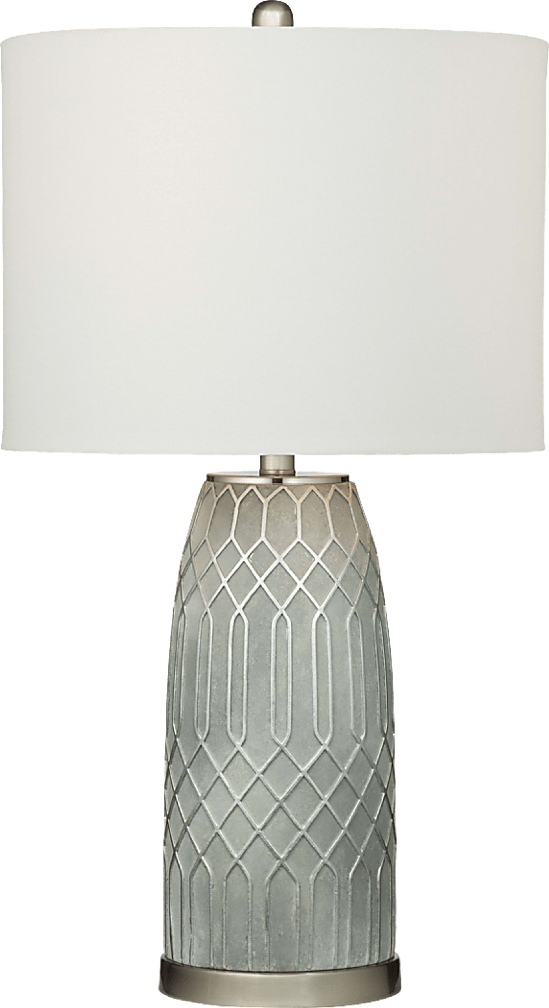 Malakai Drive Silver Lamp - Image 1