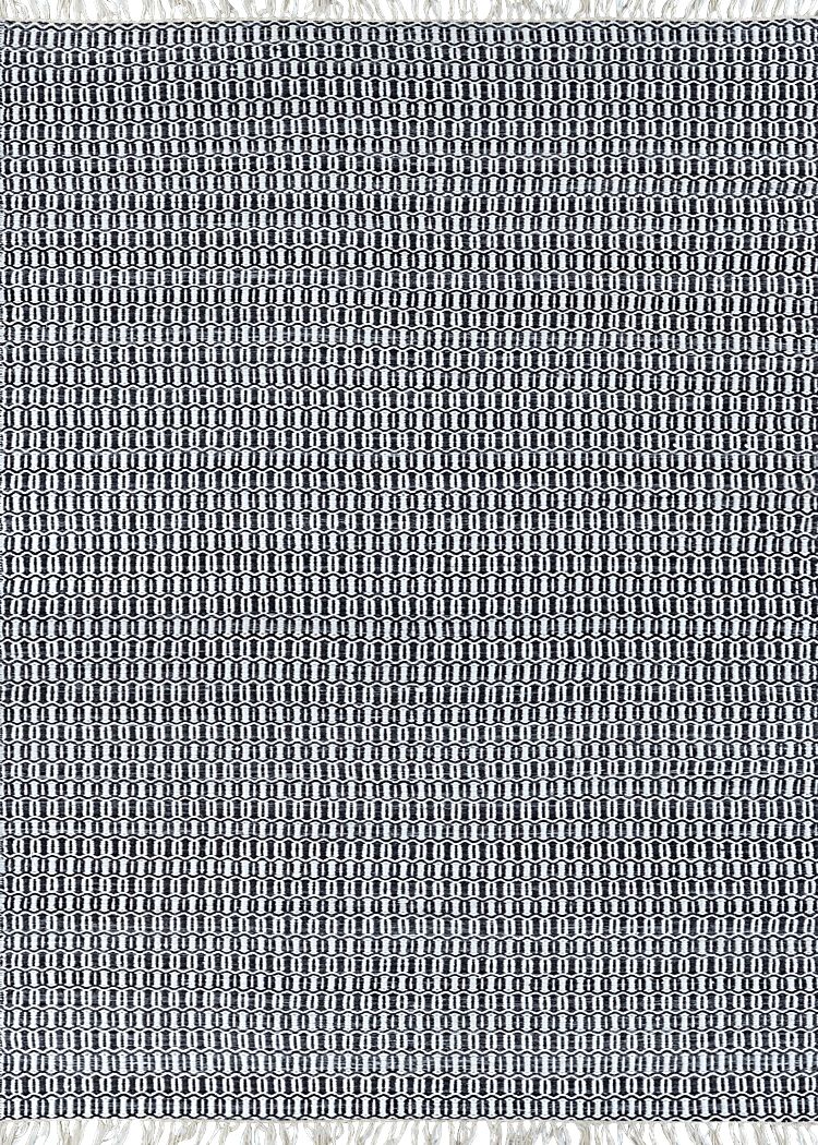 Malani Black 5' x 8' Indoor/Outdoor Rug