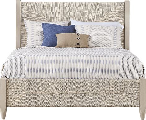 Maldive White 3 Pc King Panel Bed