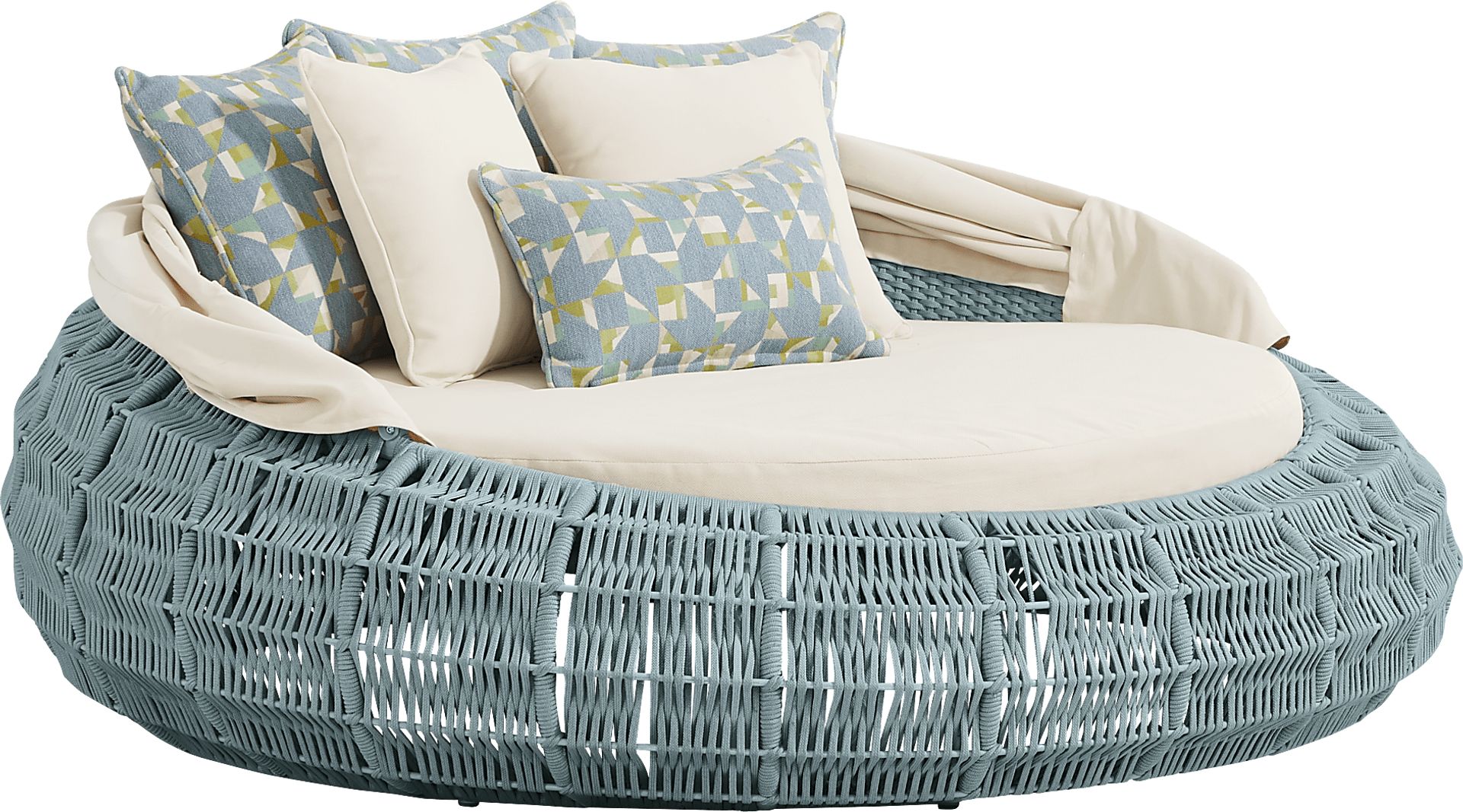 Malibu Teal Outdoor Daybed - Image 3
