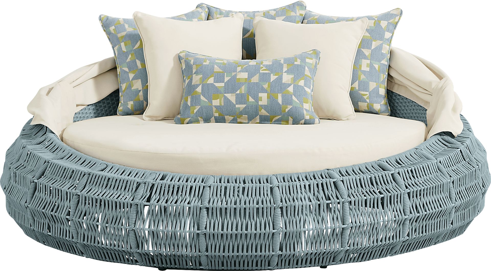 Malibu Teal Outdoor Daybed - Image 4