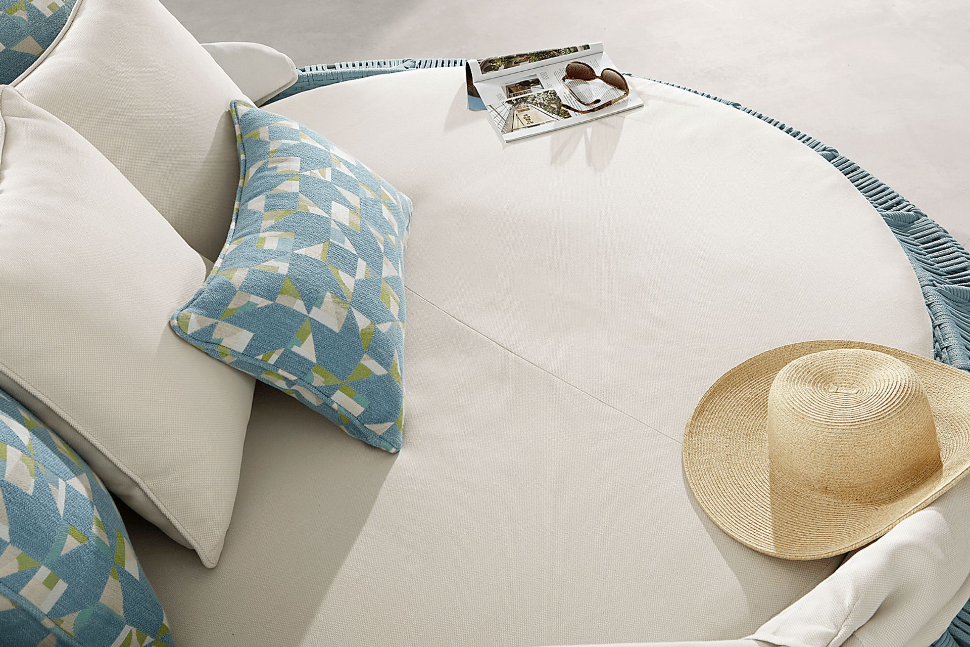 Malibu Teal Outdoor Daybed - Image 8