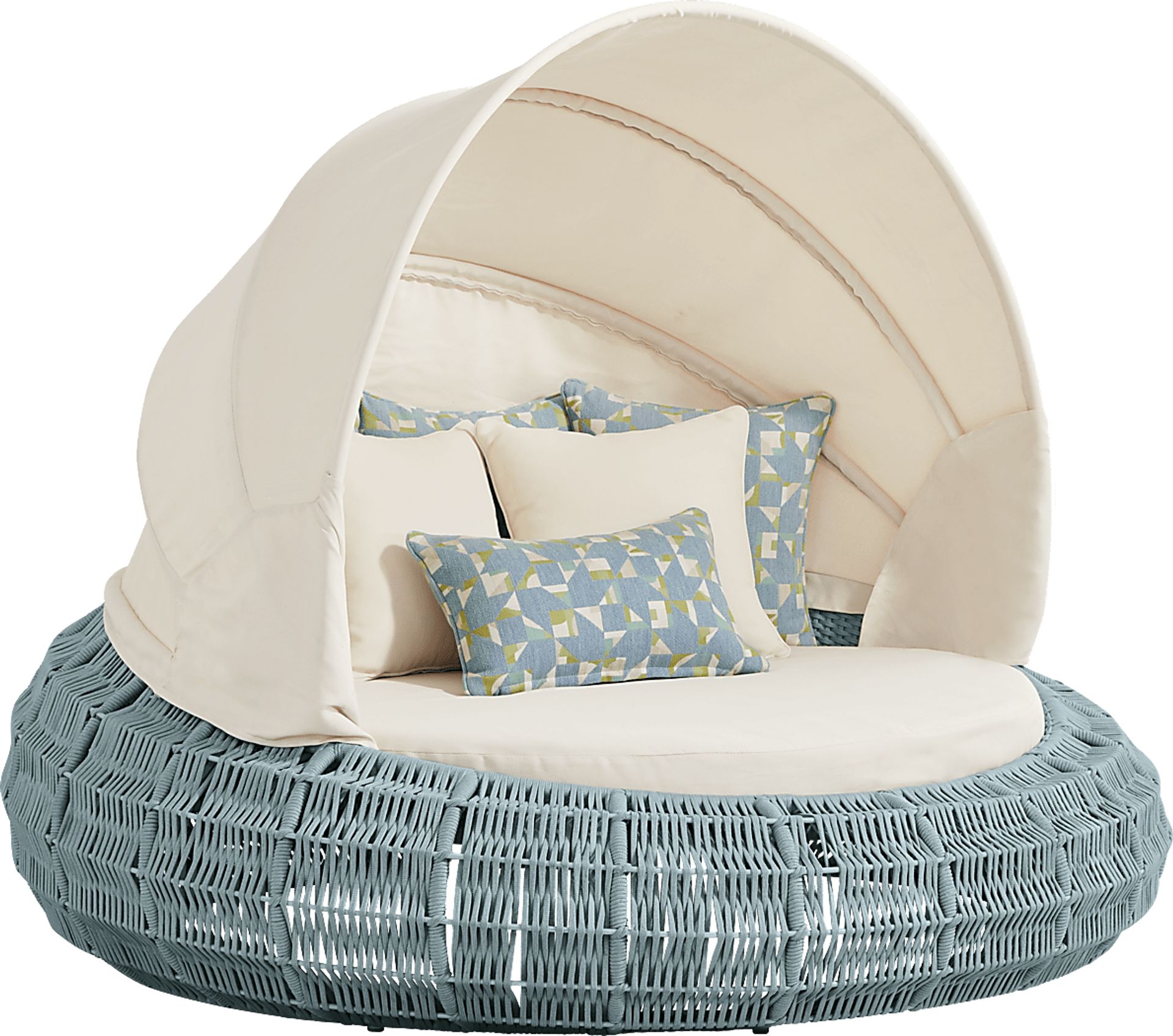Malibu Teal Outdoor Daybed - Image 1