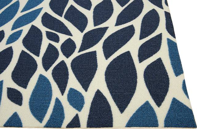 Malika Blue 8' x 11' Indoor/Outdoor Rug - Thumbnail - Image 3