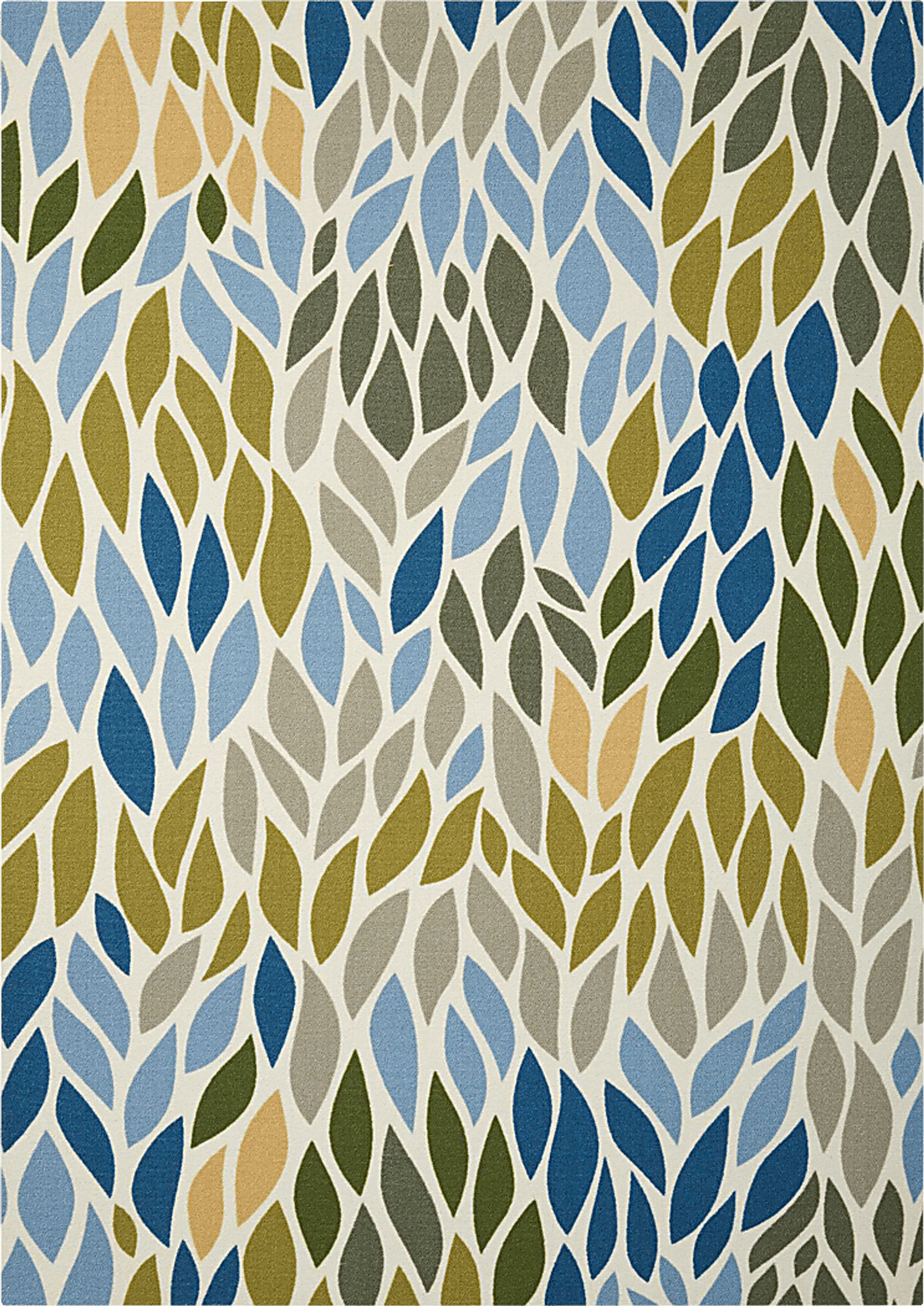 Malika Multi 5' x 8' Indoor/Outdoor Rug - Image 1