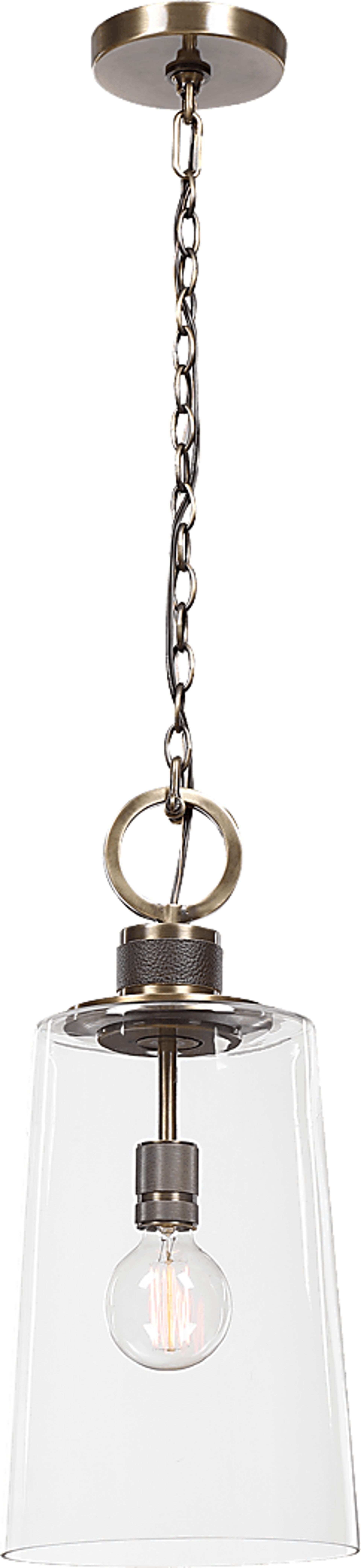 Maliki Road Brass Pendant - Image 1