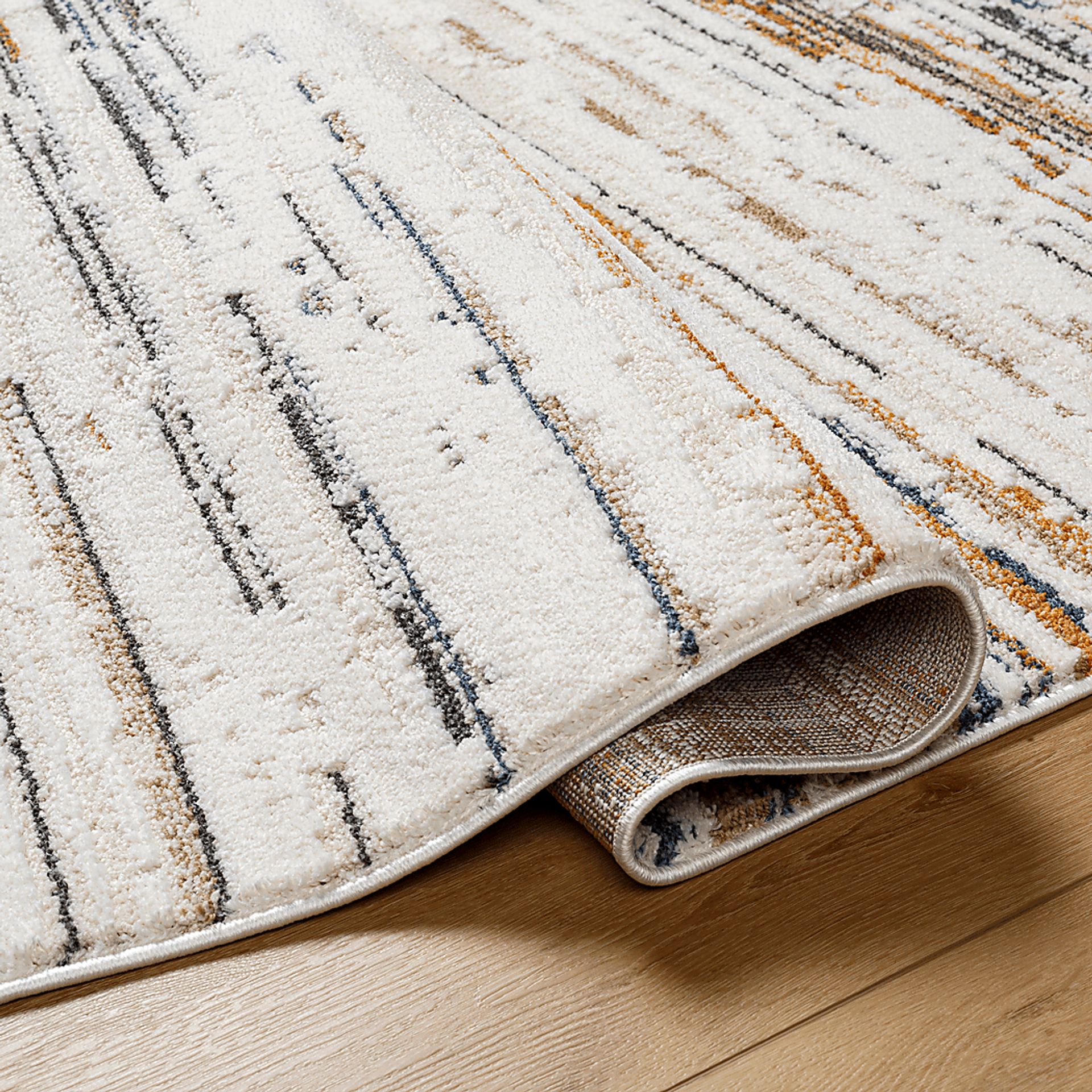 Malinmu Cream 5'3 x 7' Area Rug - Image 4