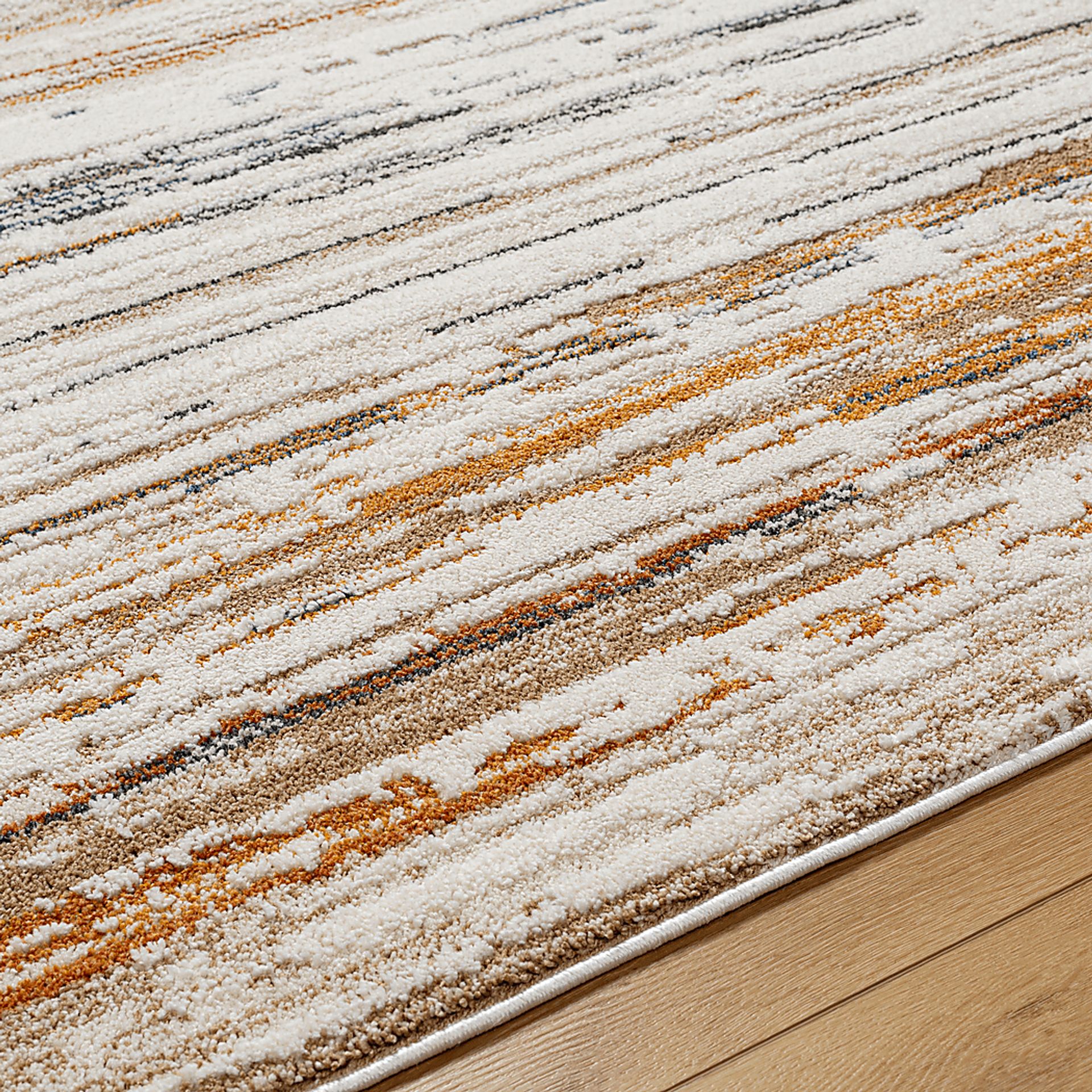 Malinmu Cream 5'3 x 7' Area Rug - Image 5
