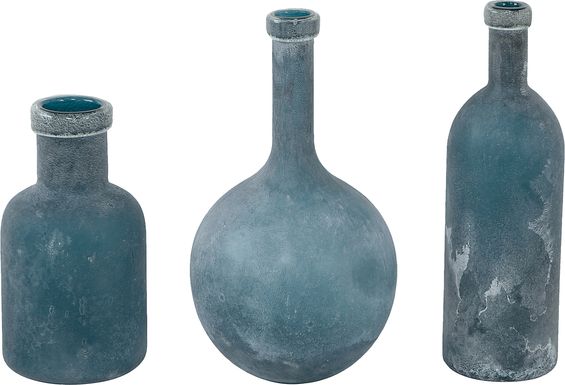 Malisa Blue Vase, Set of 3