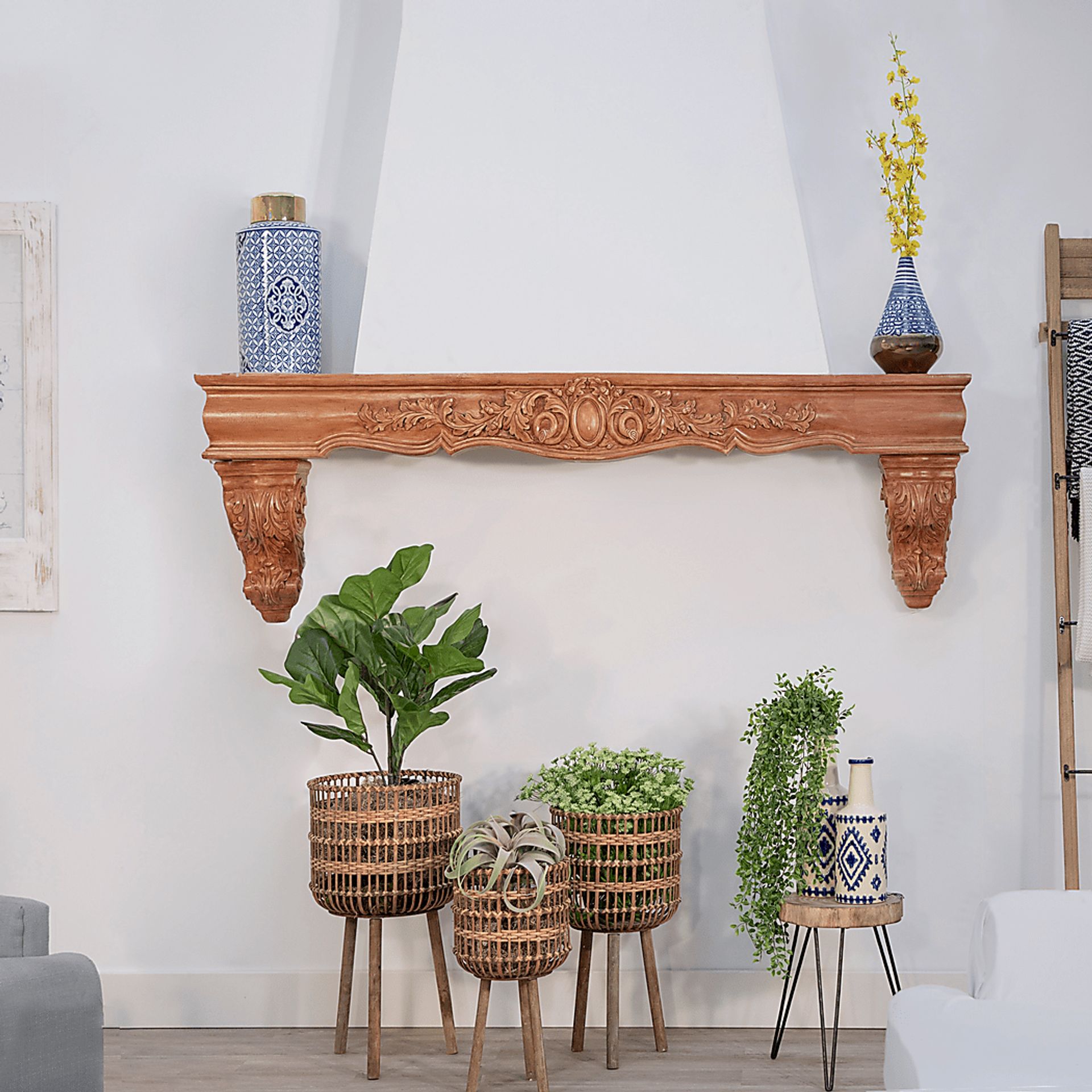 Mallaga Brown Planter, Set of 3 - Image 2