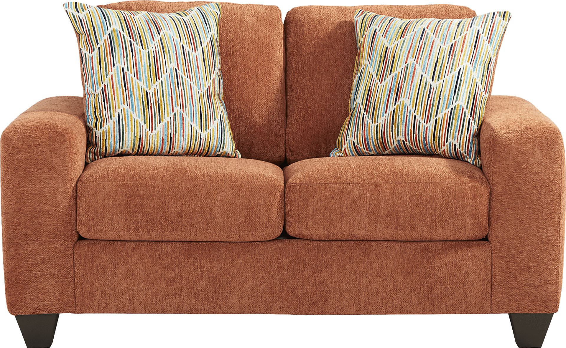 Mallard Trace Orange Loveseat - Image 1
