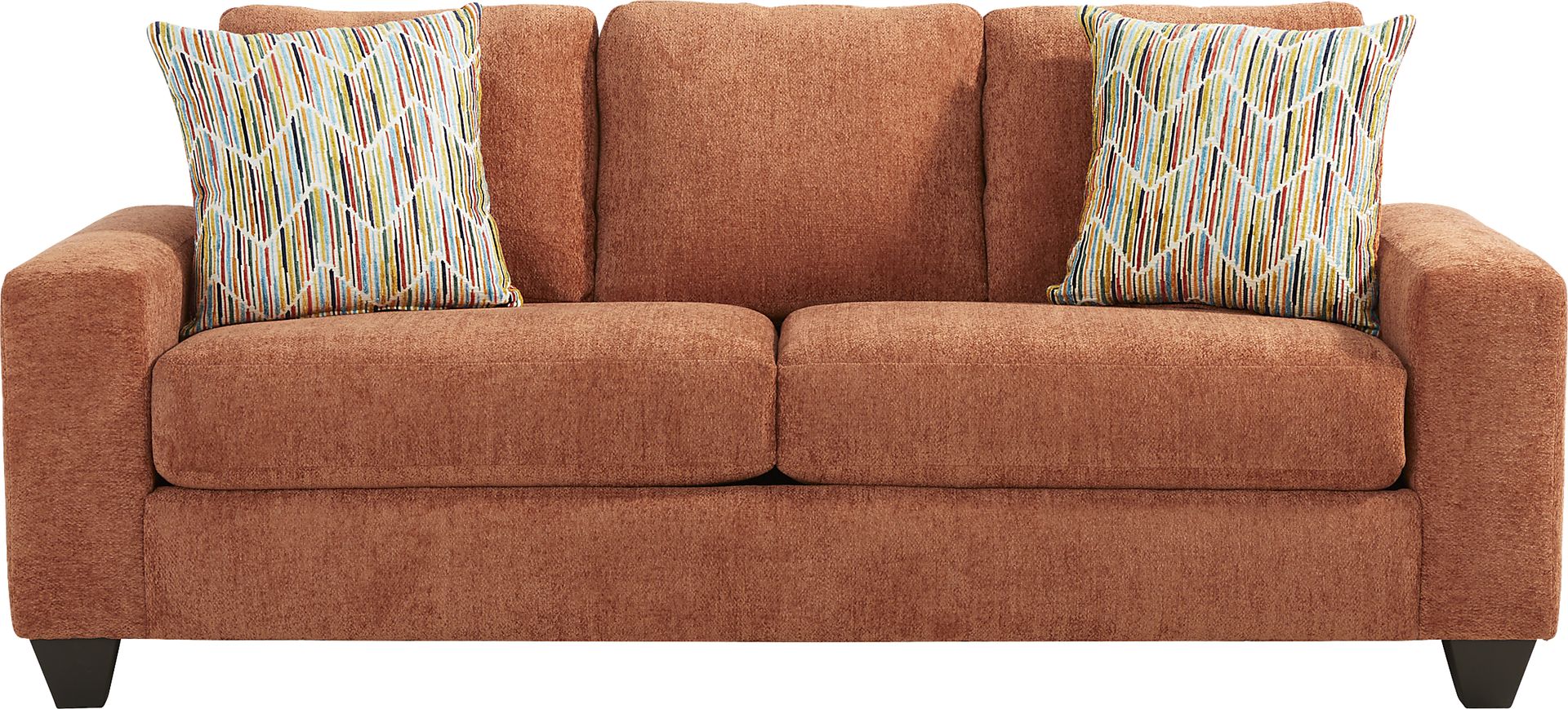 Mallard Trace Orange Sleeper Sofa - Image 1