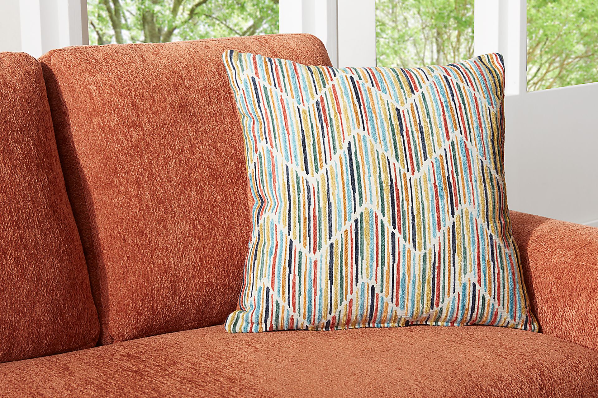 Mallard Trace Orange Sofa - Image 3