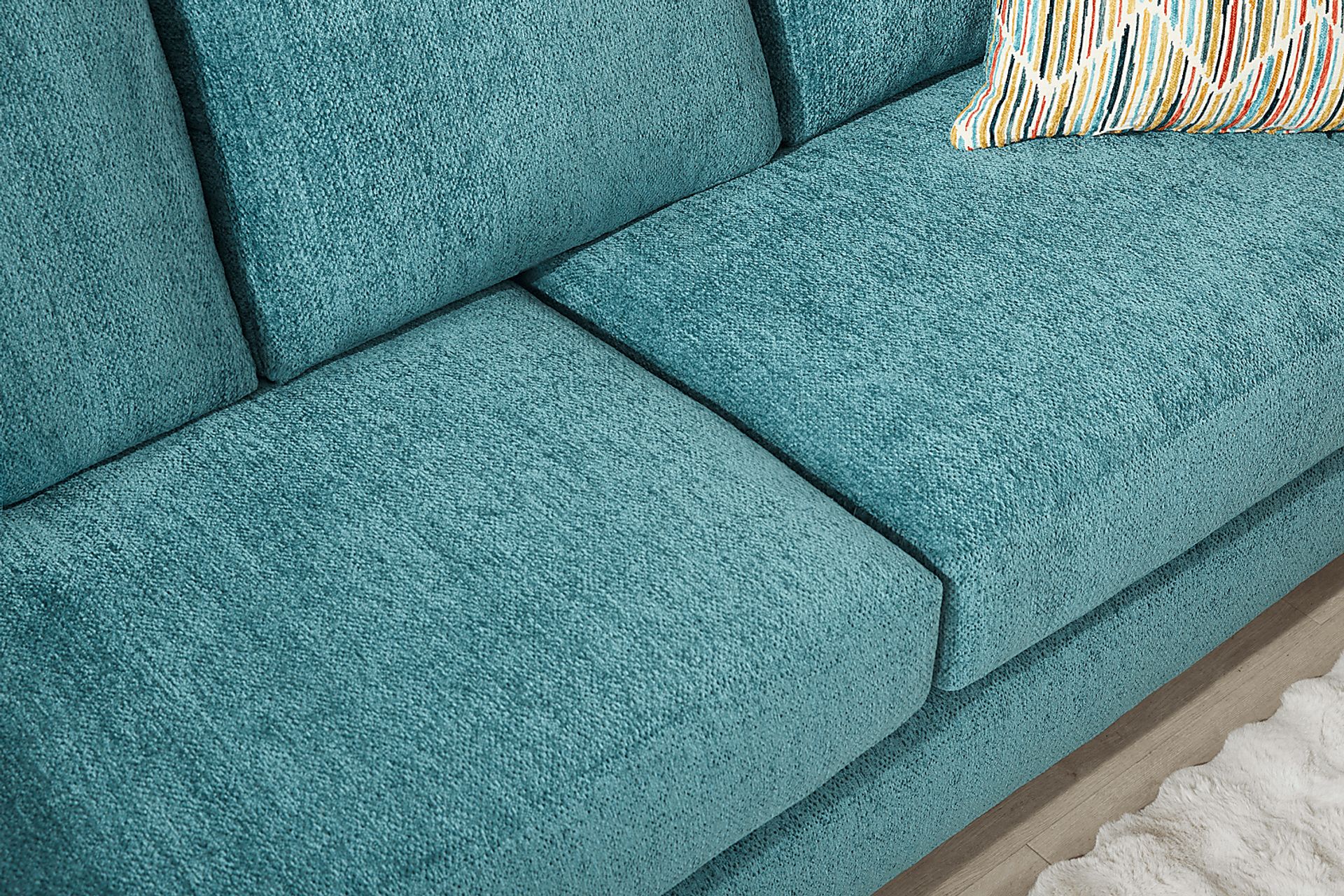 Mallard Trace Teal Sofa - Image 2