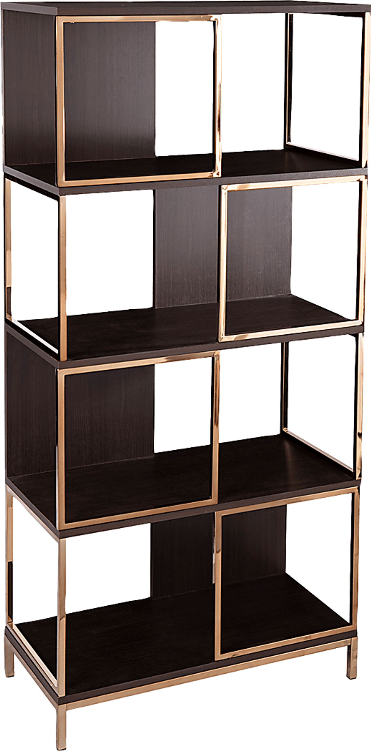 Mallgate Brown Dark Wood Bookcase Rooms to Go