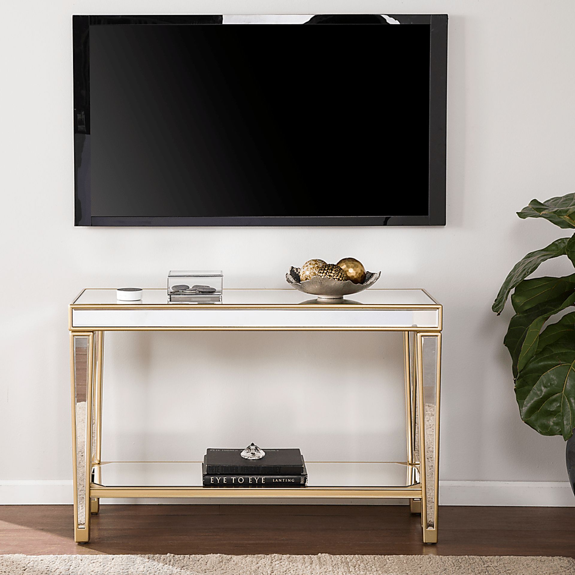 Mallina Champagne Console Table - Image 3