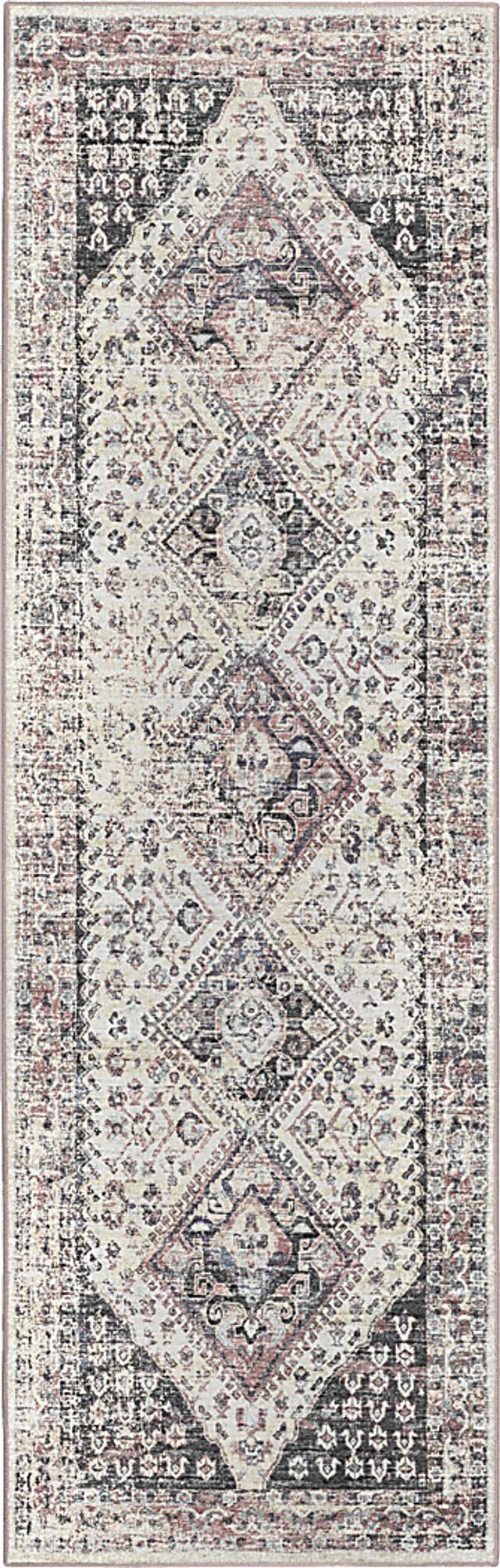 Malloroso Pearl/Multi 2' x 12' Rug - Thumbnail - Image 1