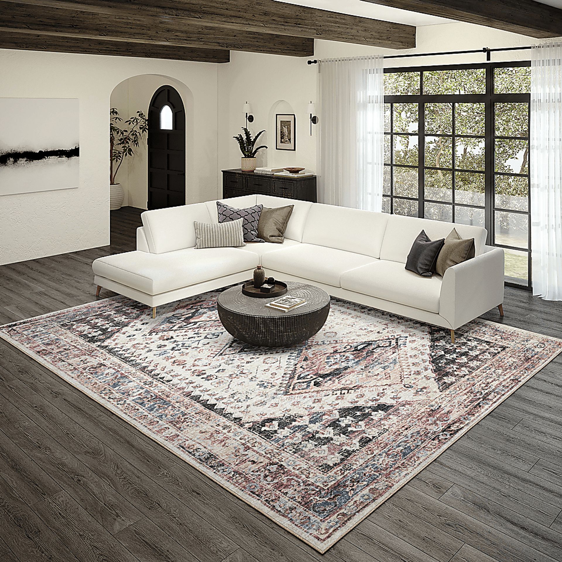 Malloroso Pearl/Multi 3' x 5' Rug - Image 5