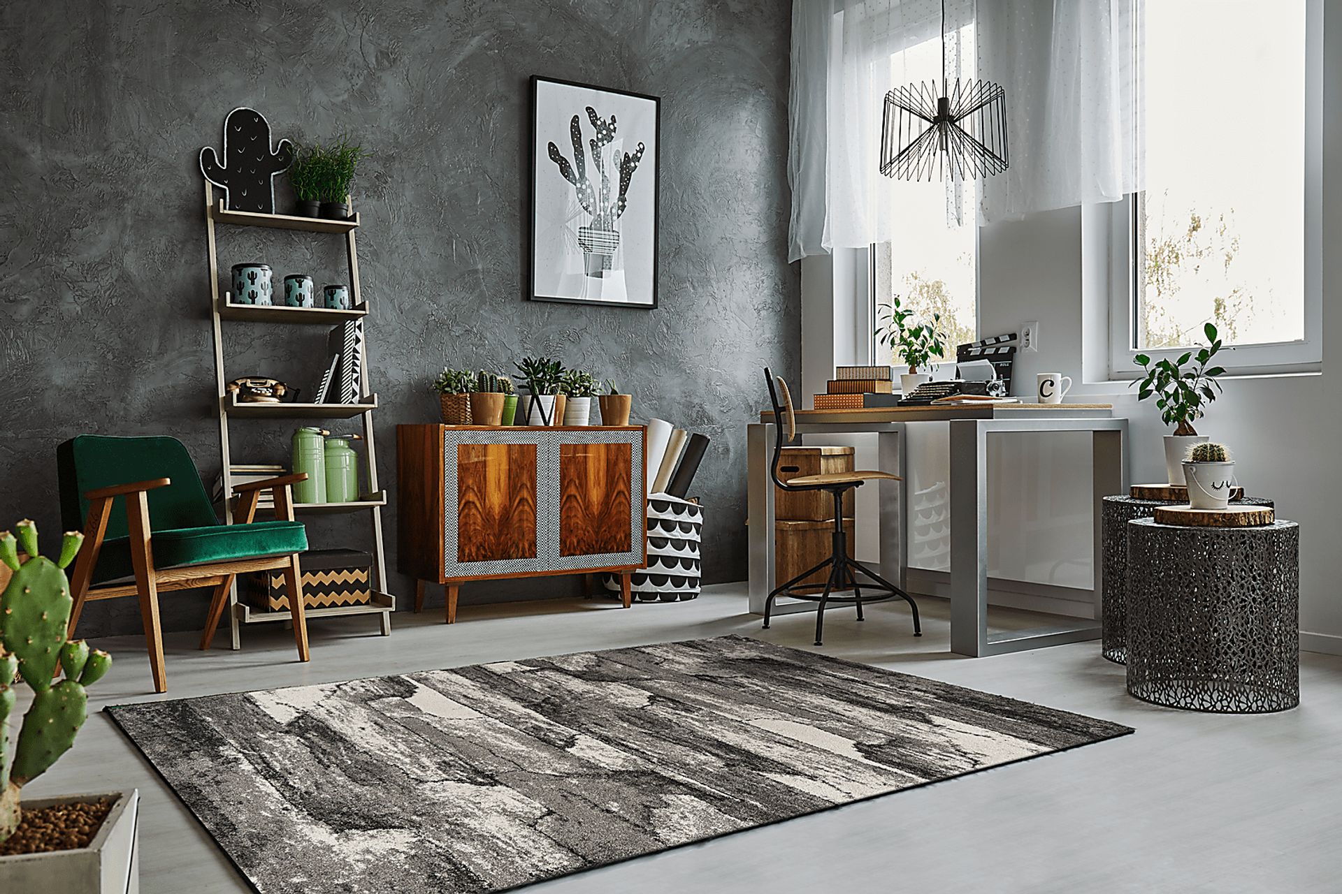 Malmis Gray 5'3 x 7'7 Rug - Image 2