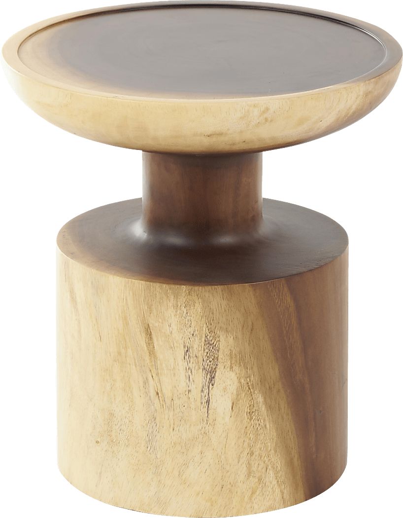 Cacam Brown/Natural Accent Table