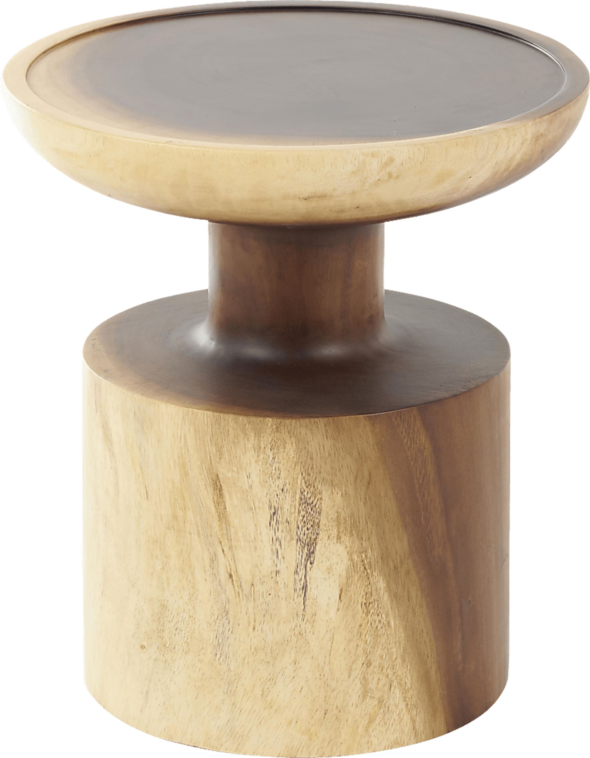 Cacam Brown/Natural Accent Table - Image 1