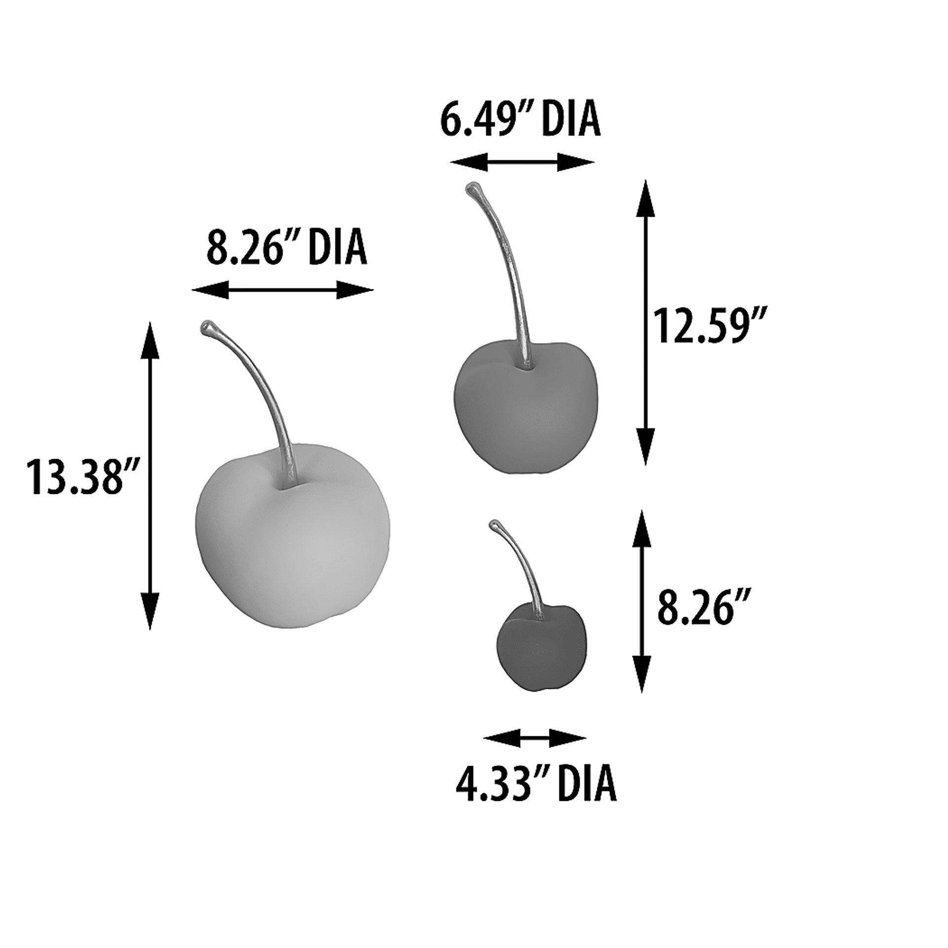 Malomo Gray Sculpture, Set of 3 - Image 5