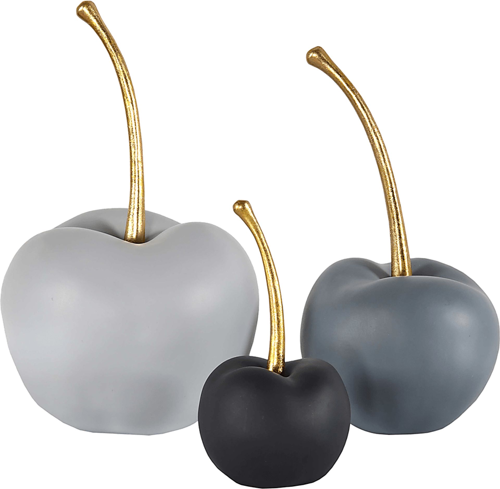 Malomo Gray Sculpture, Set of 3 - Image 1