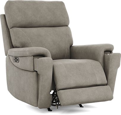 Malone Gray Triple Power Rocker Recliner