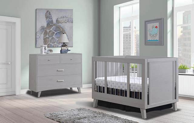 Malou Gray Crib - Thumbnail - Image 2