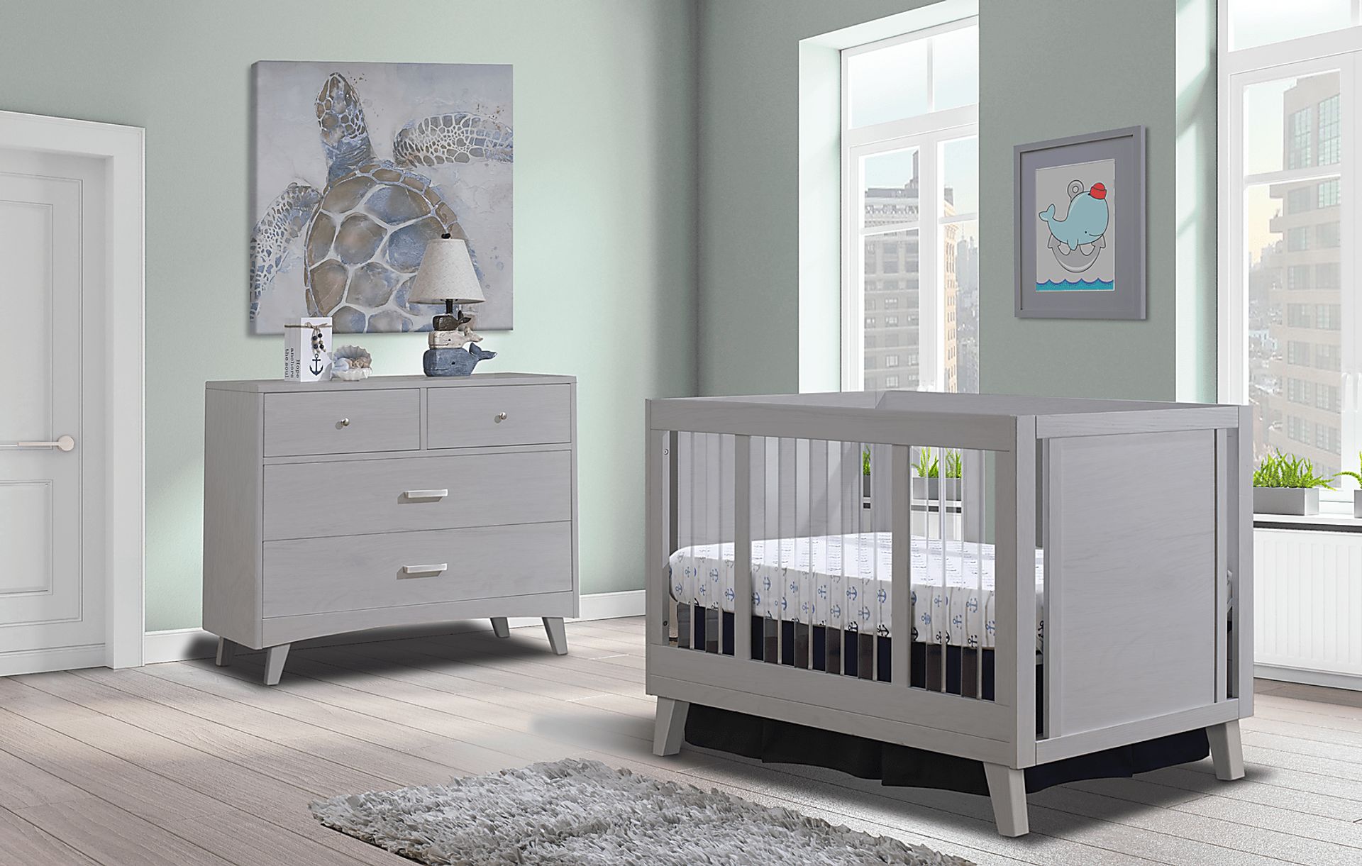Malou Gray Crib - Image 2