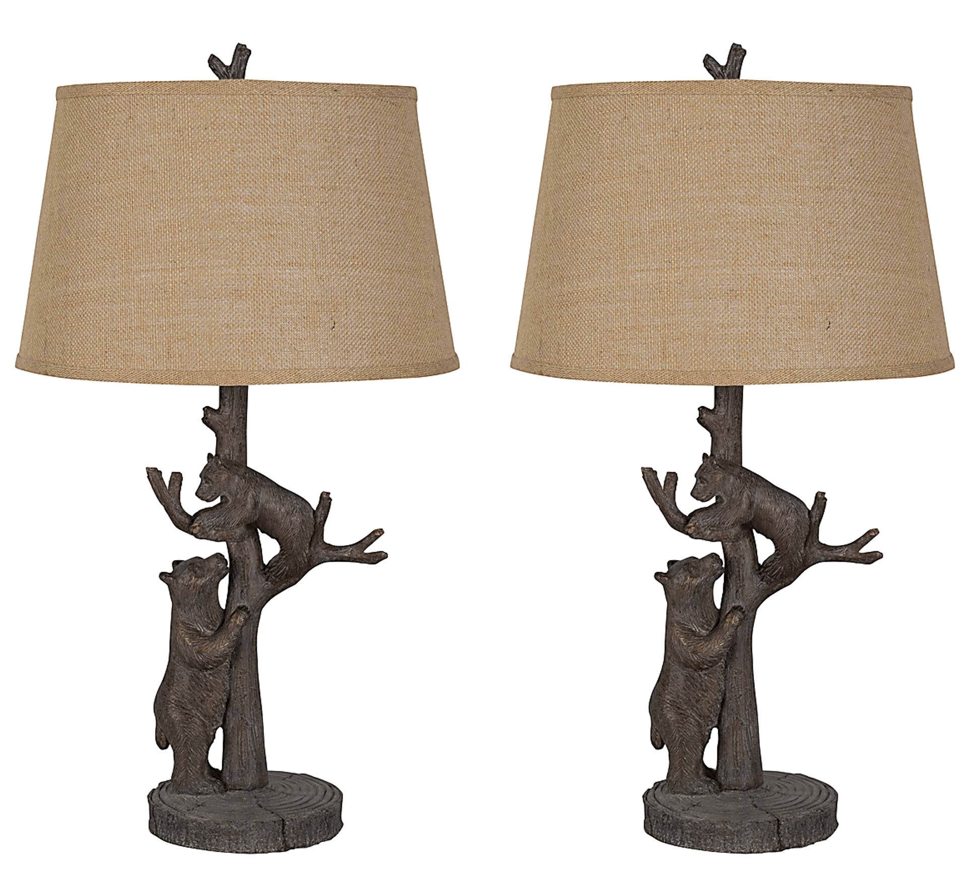Malta Avenue Brown Lamp, Set of 2 - Image 1