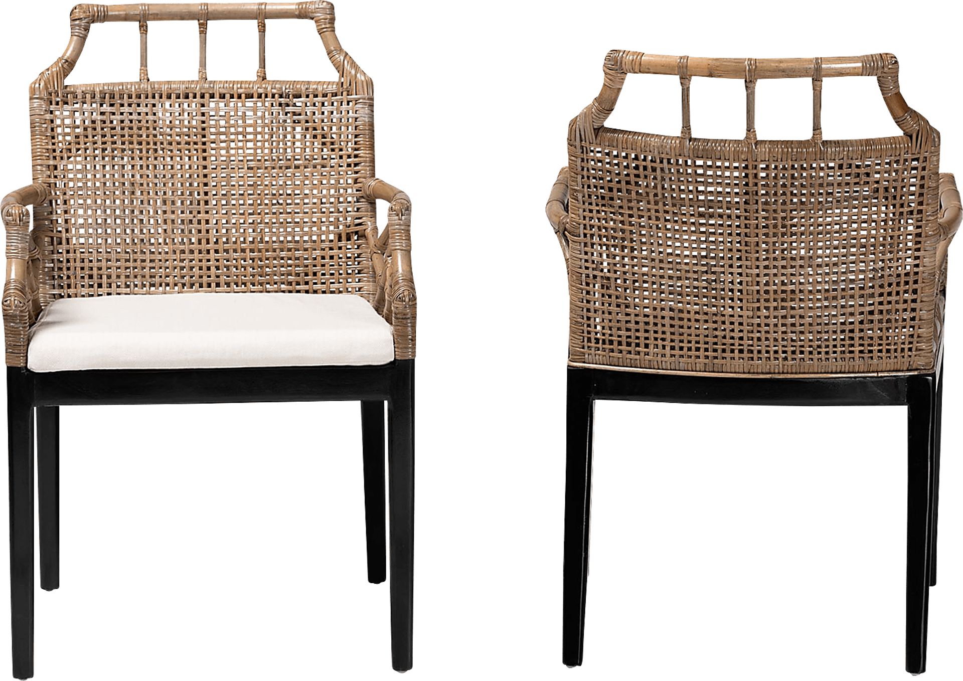 Mamomer Brown Arm Chair, Set of 2 - Image 3