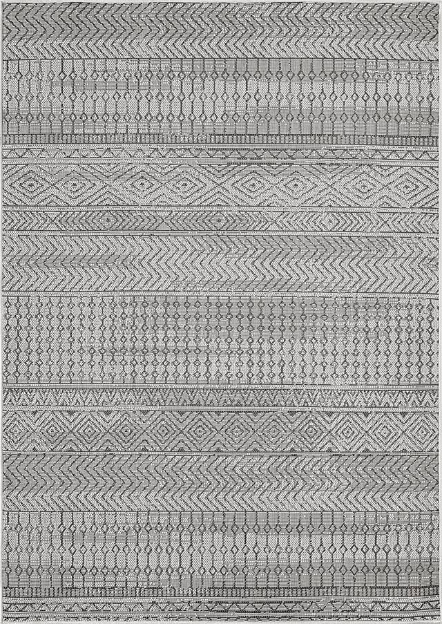 Manar Gray 5'3 x 7'3 Indoor/Outdoor Rug - Thumbnail - Image 12