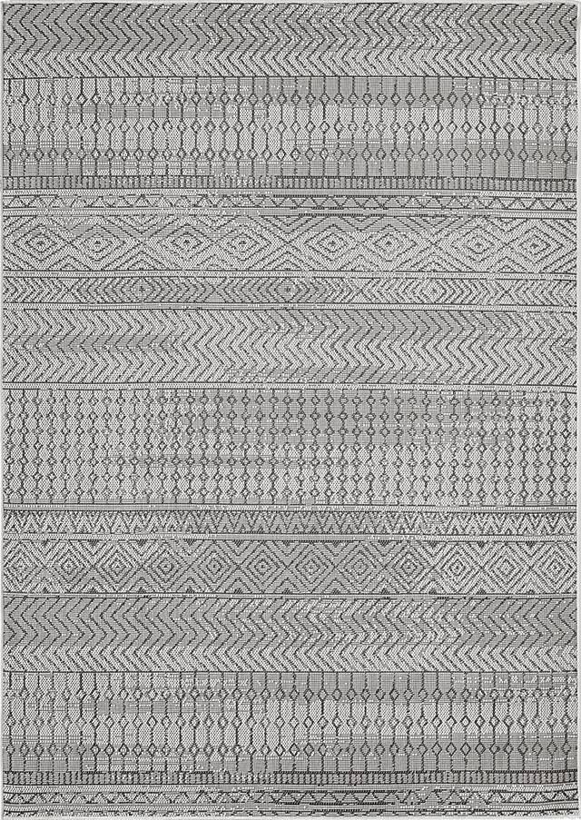 Manar Gray 5'3 x 7'3 Indoor/Outdoor Rug - Thumbnail - Image 1