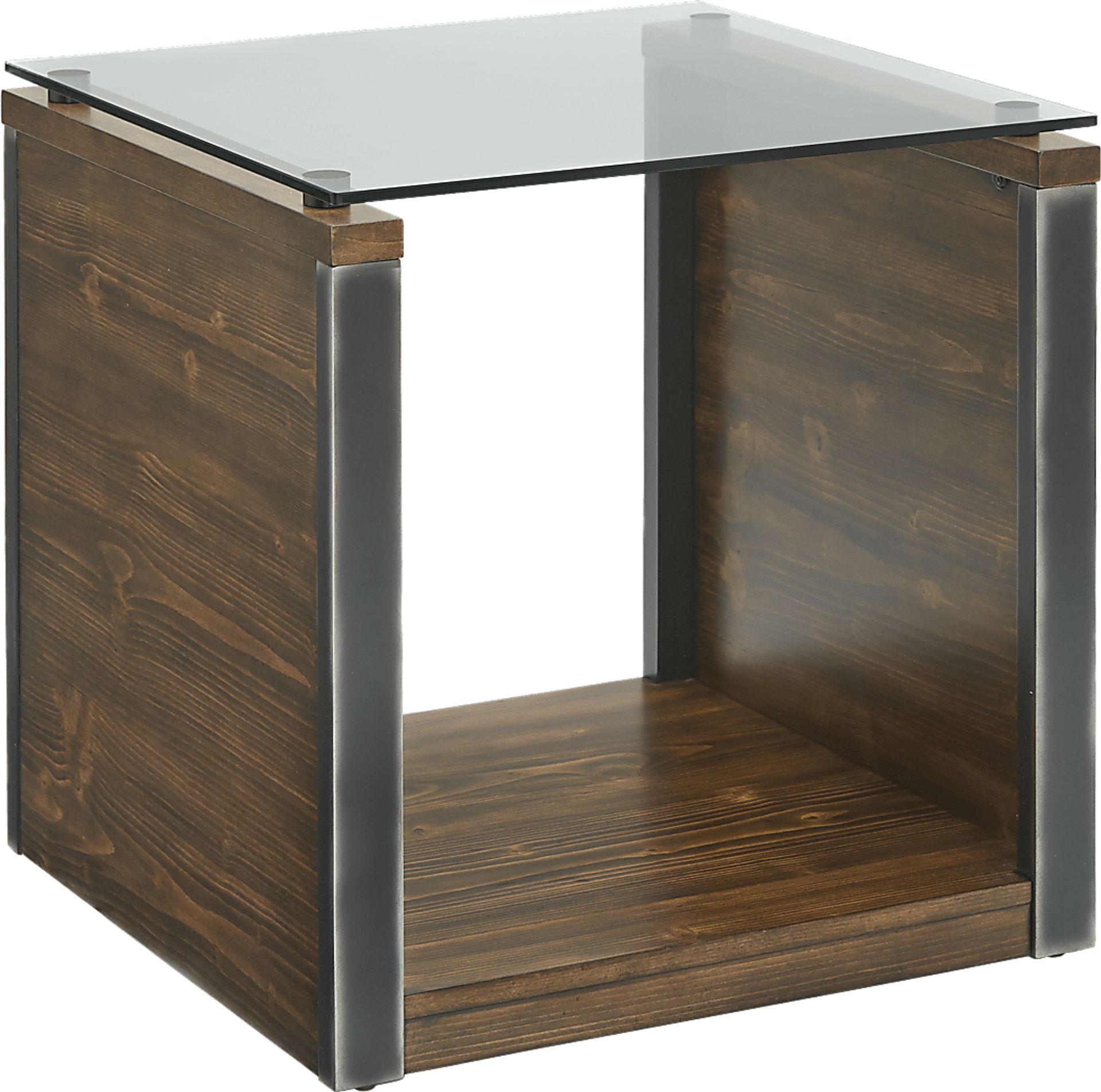 Manass Brown End Table - Image 1