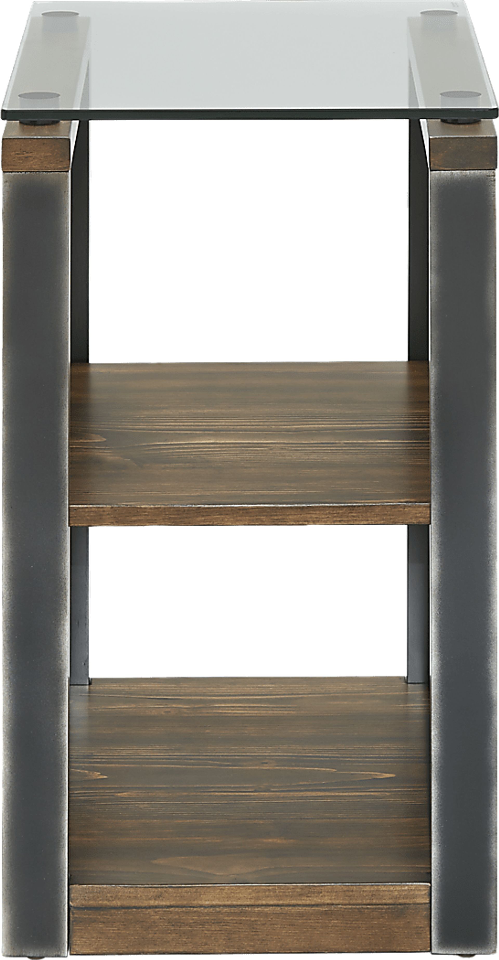 Manass Brown Chairside Table - Image 2