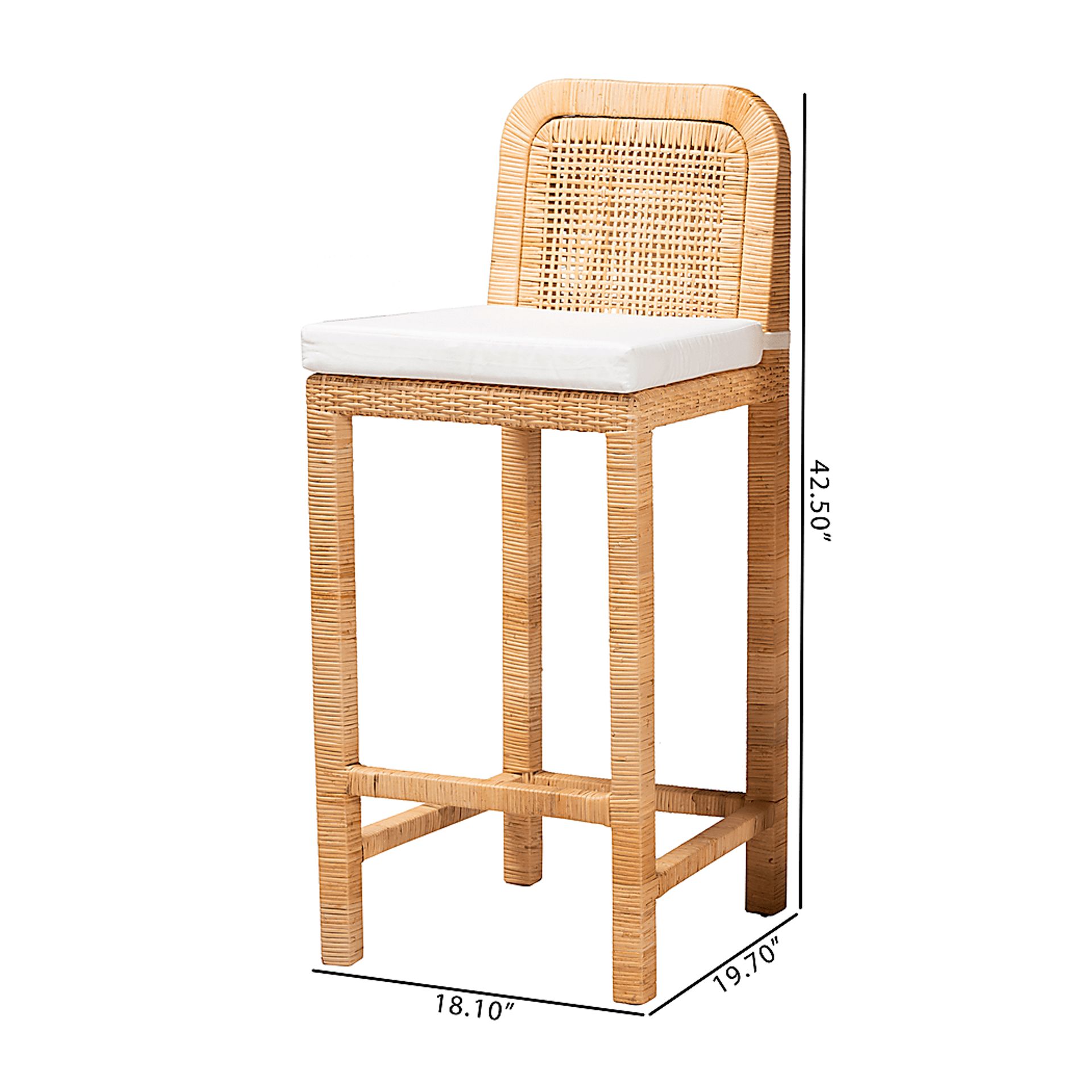 Manassas Natural Barstool - Image 9