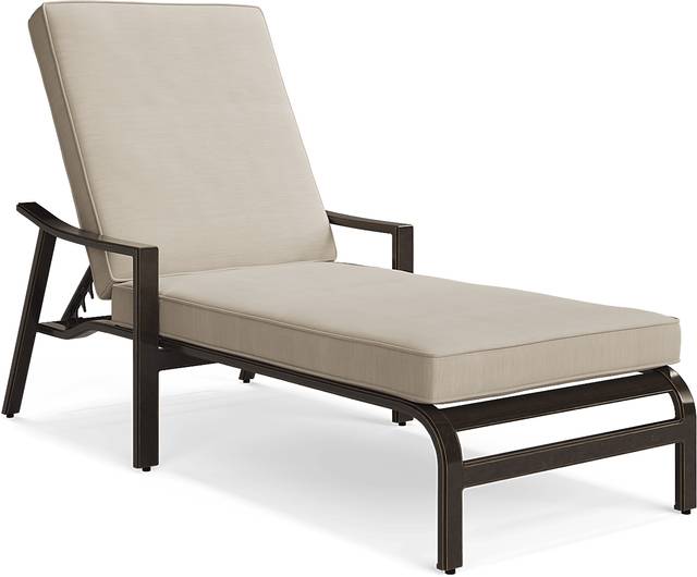 Manchester Hill Antique Bronze Outdoor Chaise - Thumbnail - Image 1
