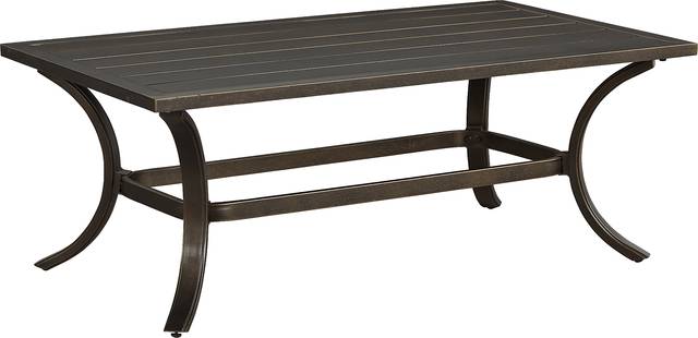 Manchester Hill Antique Bronze Outdoor Cocktail Table - Thumbnail - Image 1