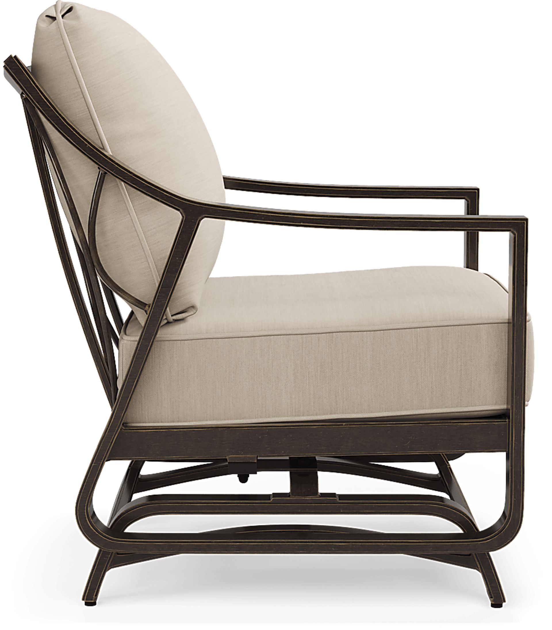 Manchester Hill Antique Bronze Outdoor Rocker Chair - Image 4