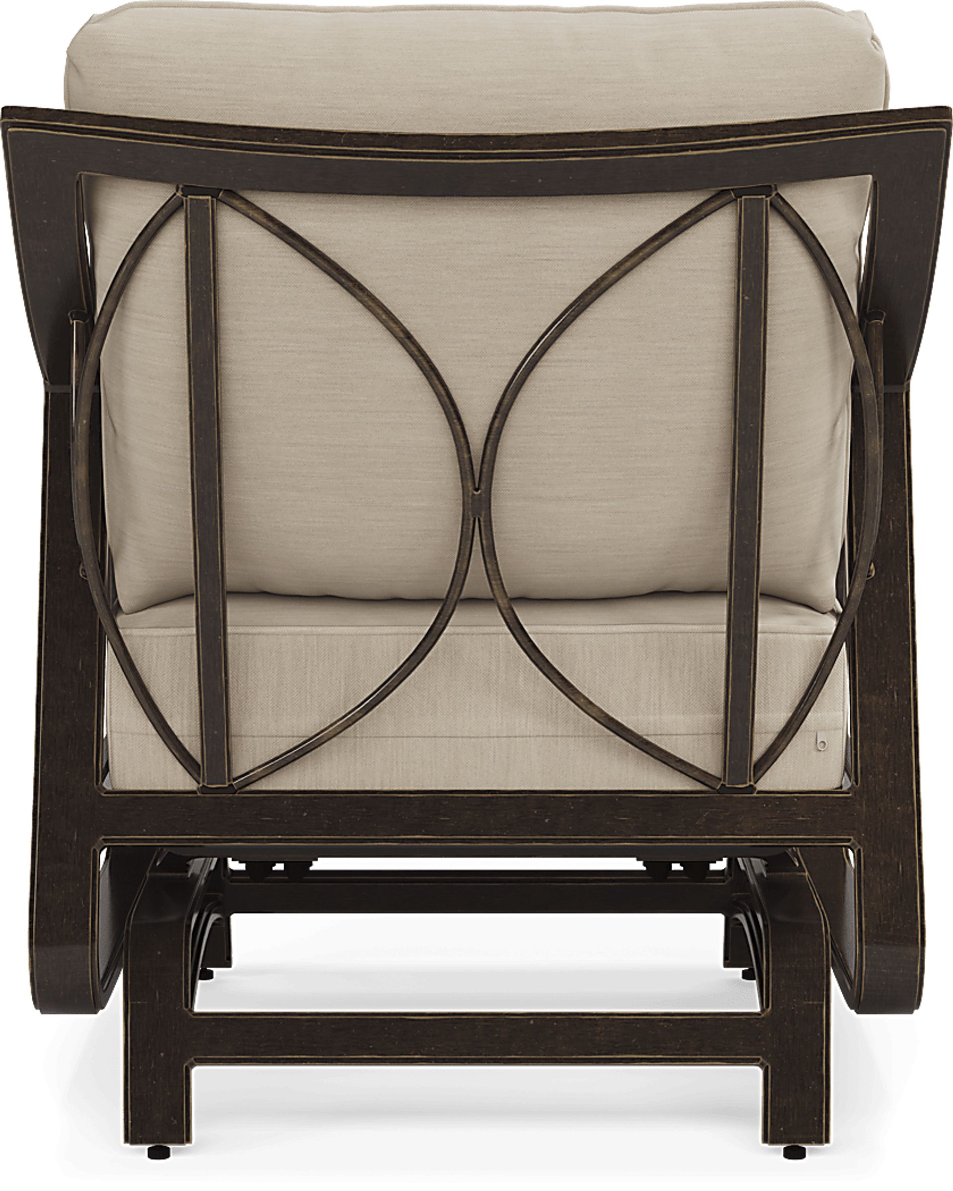 Manchester Hill Antique Bronze Outdoor Rocker Chair - Image 5